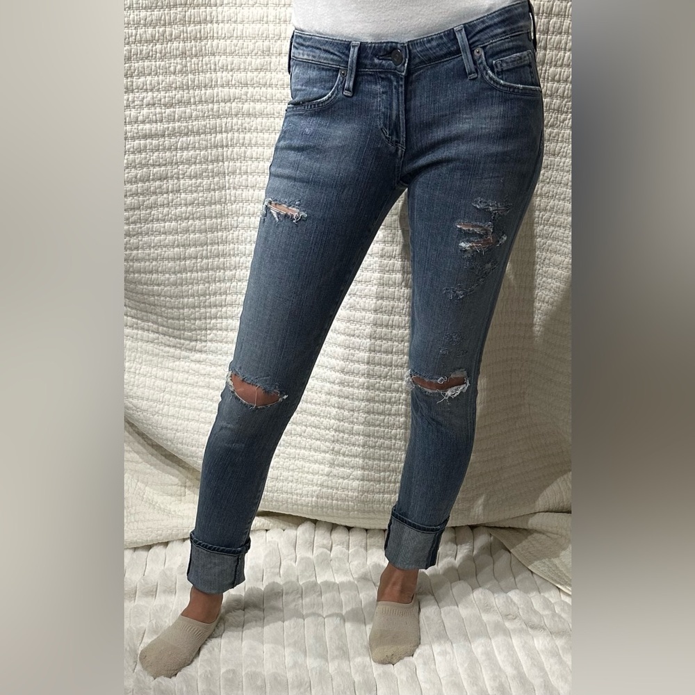 Citizens Of Humanity Distressed Denim Skinny Jeans COH by Jerome Dahan